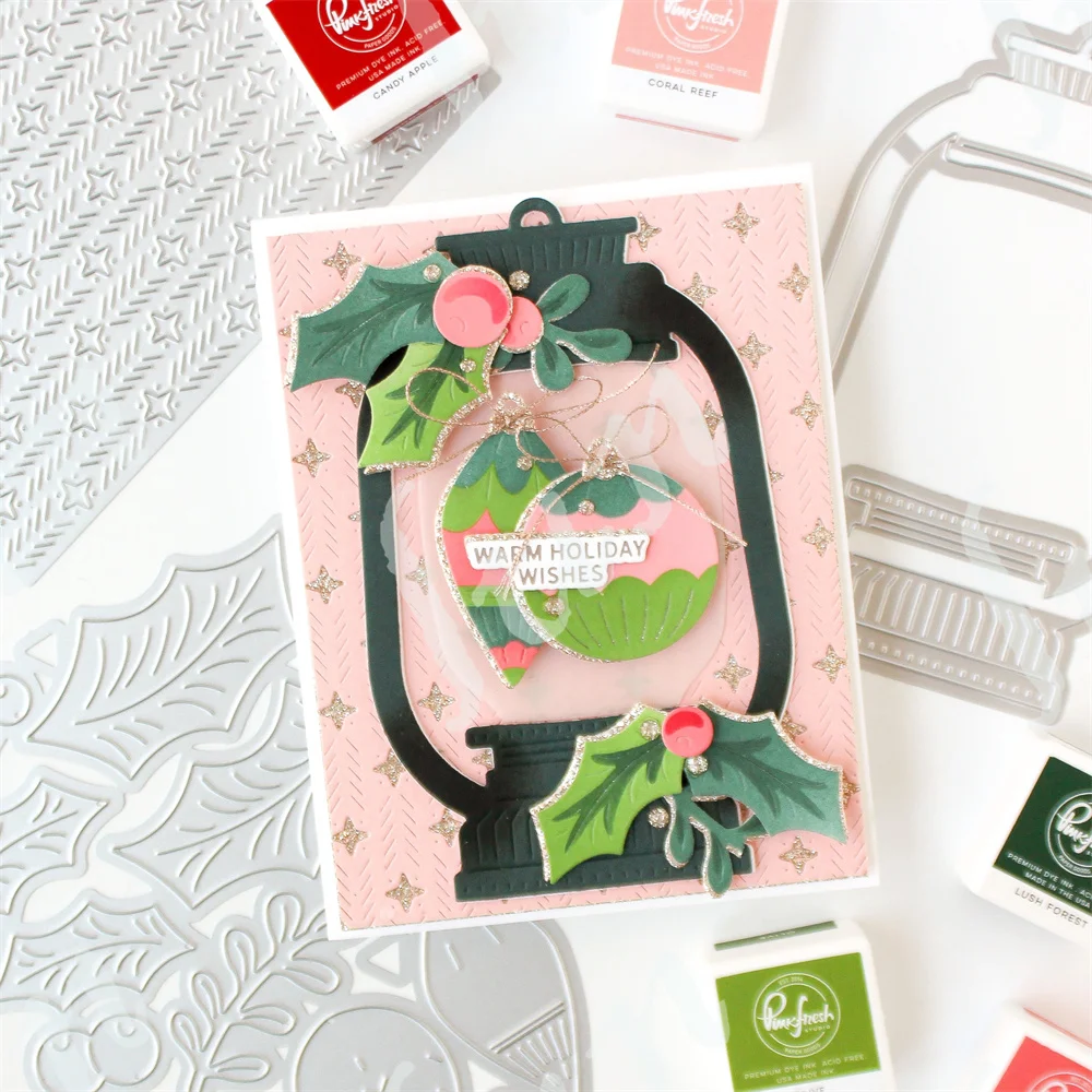 دائمة الخضرة البريق غطاء يموت المعادن قطع يموت الإستنسل DIY بها بنفسك سكرابوكينغ ألبوم صور الديكور النقش ورقة بطاقات #2