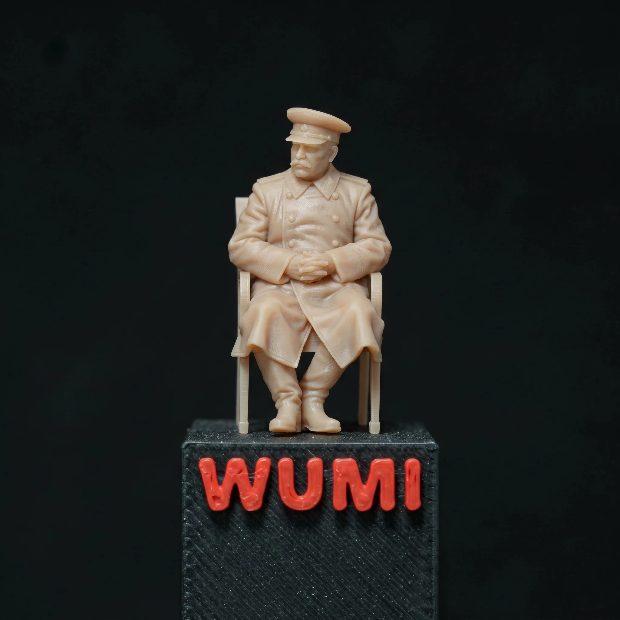 Miniature Figure 1/64 The Male Leader Sitting On The Chair 3D Print Mini Doll Meeting Discussion Scene Model Props Decor Display