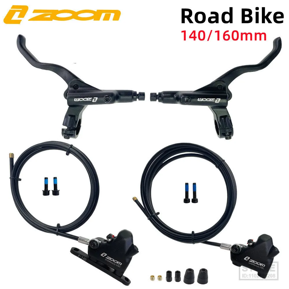 

ZOOM HB-900 Road Gravel Hydraulic Disc Brake Set 140/160mm Bike Flat Handlebar Mounted -Mount Caliper