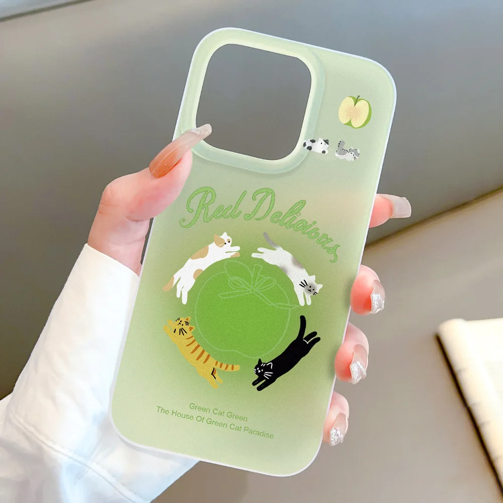 Cat Silicone Phone Case For Samsung S26 Ultra A57 5G S25 Ultra A56 A55 S24 FE A37 A17 A07 A26 A36 A05s A06 Cover Funda Frosted