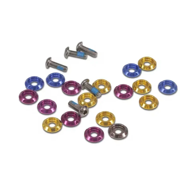 FlyFishRC M3 Aluminum Washer for Button Head Screw, 5mm OD RC Hardware Tools for FPV Drone Frame Kit Boat Car