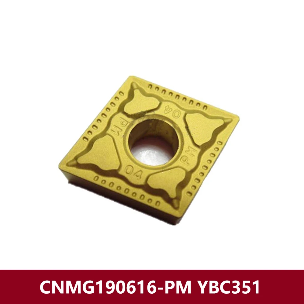 Original CNMG190616-PM YBC351 Carbide Inserts CNMG190616 CNMG 190616 PM CNC Cutter Holder CNMG1906 CNMG644-PM For Steel CNMG19