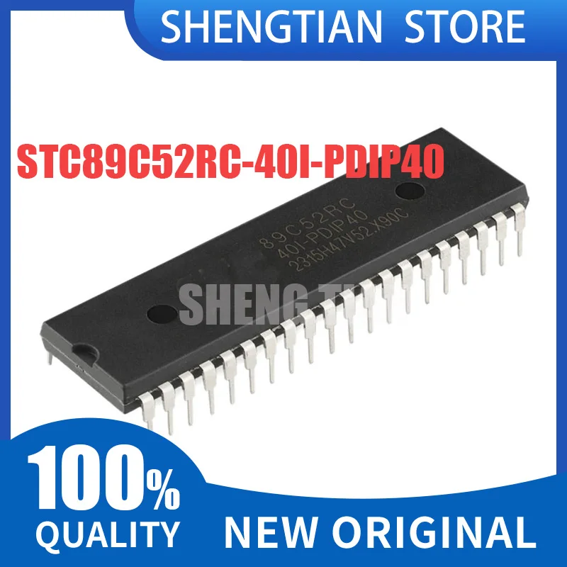 5PCS STC89C52RC-40I STC89C52RC 89C52RC PDIP40 NEW and Original in Stock