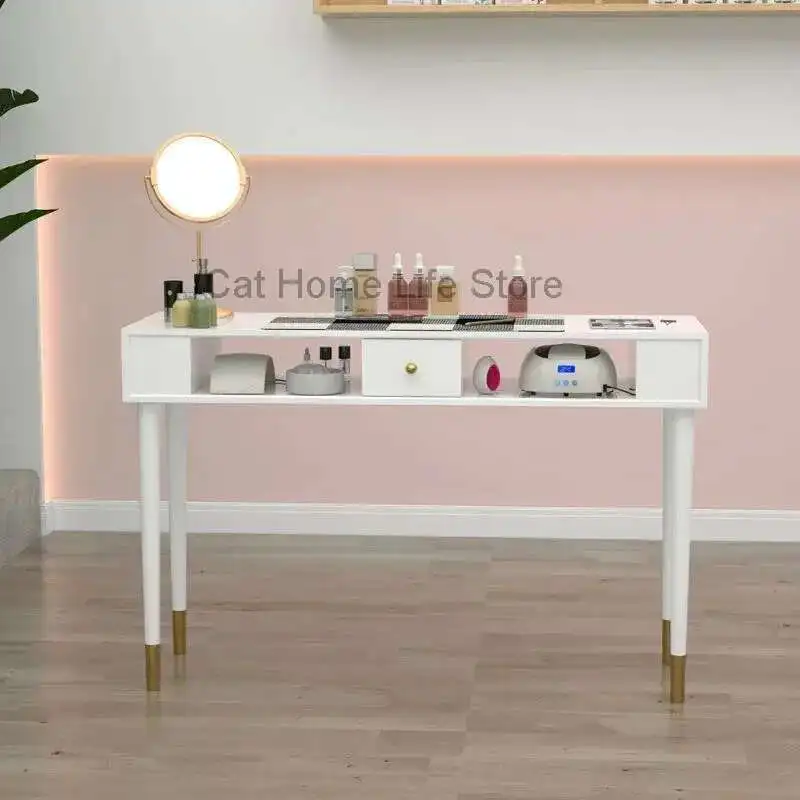 

Nails Bar Table Professional Nail Vacuum Cleaner Manicure Offer Luxury Tech Acrylic Tables Aspiration Portable Lamps Small Carry