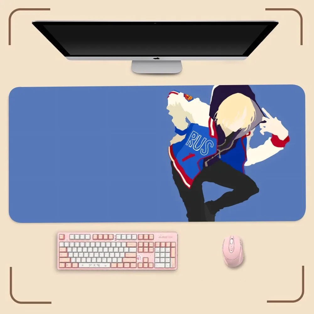 Y-yuri on I-icees Mousepad Computer Mouse Pad 400x800x5mm Gaming Accessories Mause Keyboard PadKawaii Mice Mausepad