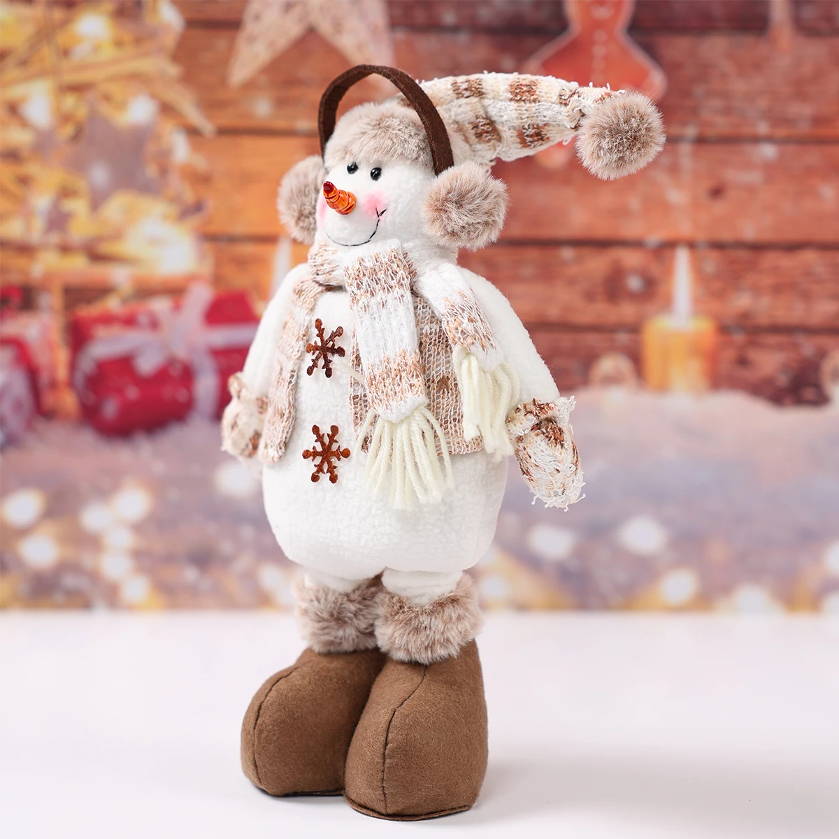 تلسكوبي ثلج دمية عيد ميلاد سعيد زينة للمنزل 2025 عيد الميلاد زخرفة عيد الميلاد نافيداد نويل هدايا السنة الجديدة 2026