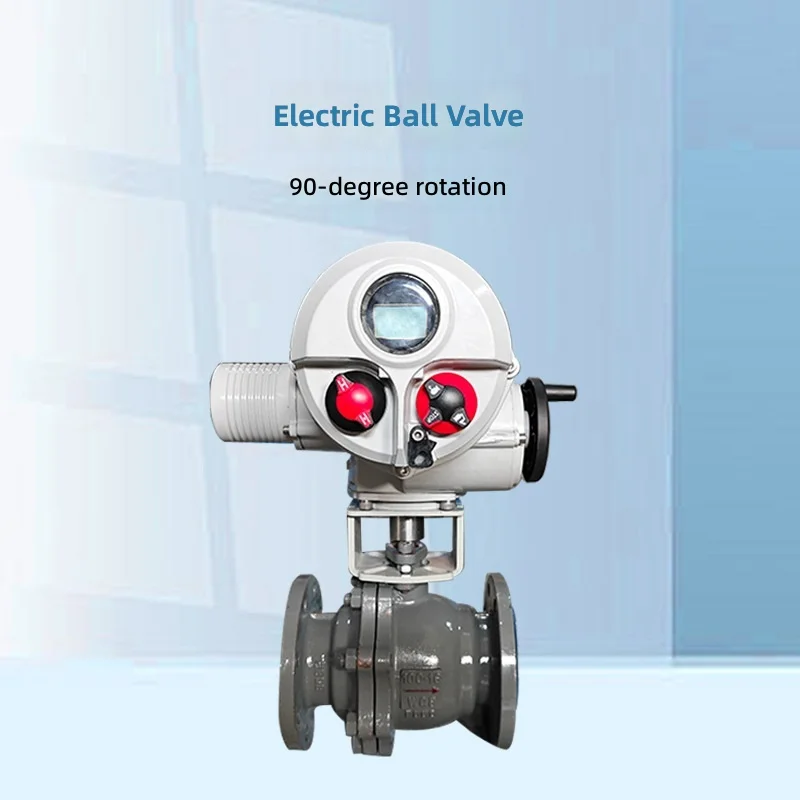 Electric Ball Valve, Electric Flanged Ball Valve, Cast Steel Intelligent Electric Flanged Ball Valve DN65 PN16 AC220V