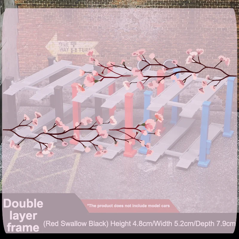 

1 шт. Коллекционная подставка для моделей автомобилей из смолы и сплава, масштаб 1/64, витрина-органайзер для моделей автомобилей, декоративное украшение для дома