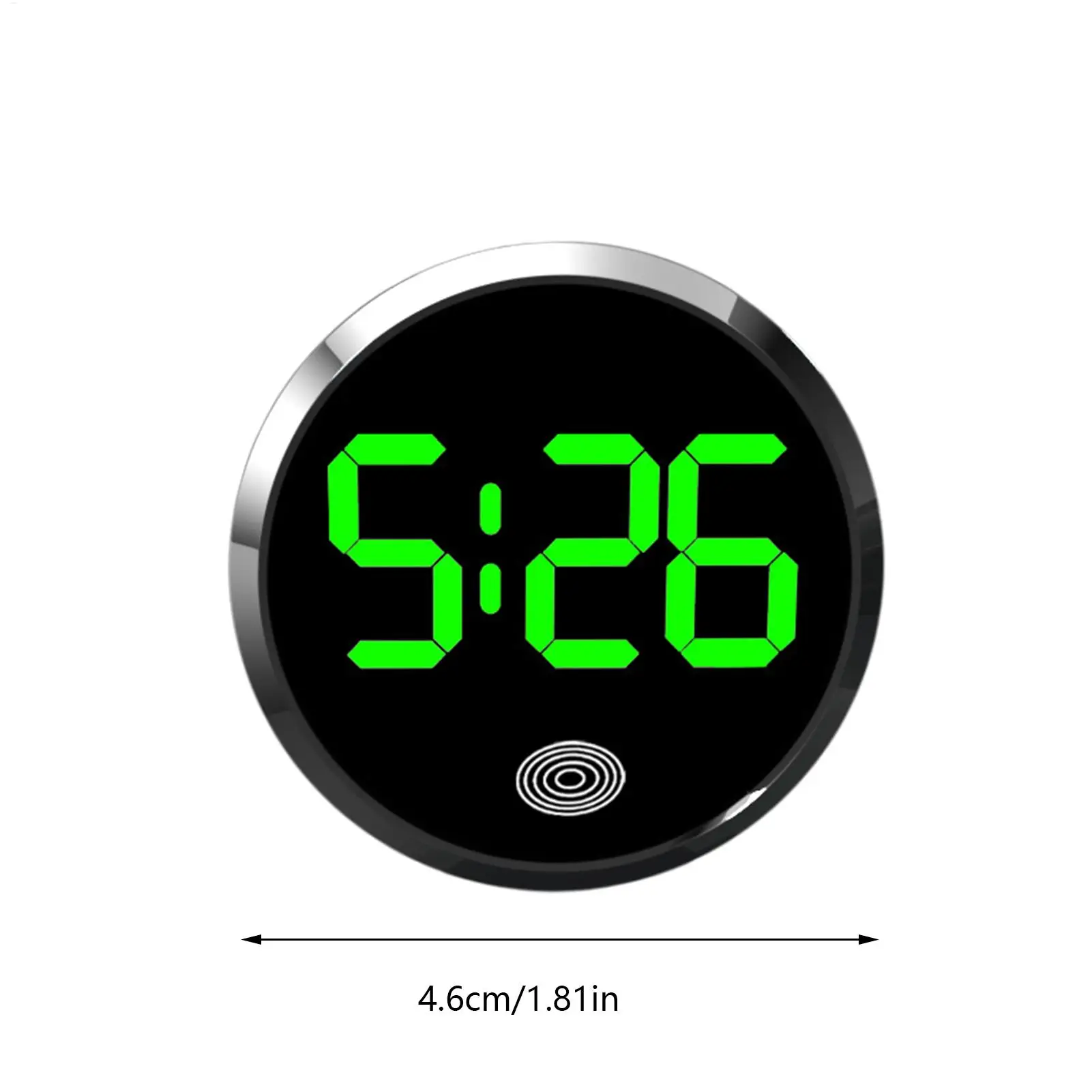 Modische Auto-LED-Uhr mit Touch-Steuerung und LED-Displaybeleuchtung für Kühlschrank, Wohnmobil, Klassenzimmer, Reisefahrzeug – Detail 1
