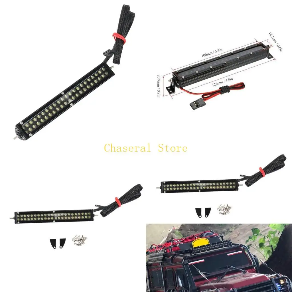 

E7CE Brightly 44 LED Roof Lamp Roof Light Bar for 1/10 Scale Remote Control Crawlers