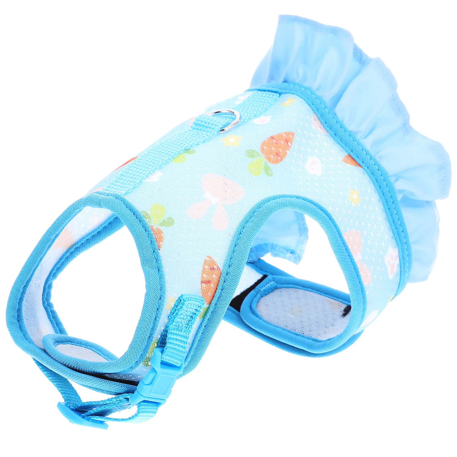 

Rabbit Harness Set Small Animals Walking Rope Adjustable Bunny Vest Leash Pet Cartoon Pink S Comfortable Traction Kit