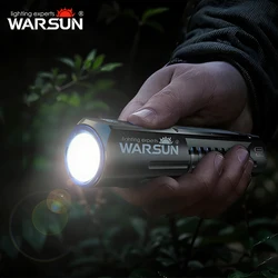 Swansun-磁気LED懐中電灯,屋外使用,非常に小さなポータブル,戦術タイプc,充電式トーチ,2000 lm