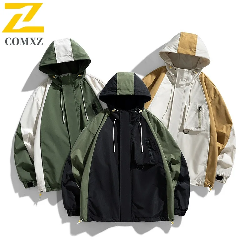 

COMXZ Chaqueta Mountain System Waterproof Windproof Outdoor Running Fly Fishing Hunting Outerwear Men Clothing Autumn Jacket