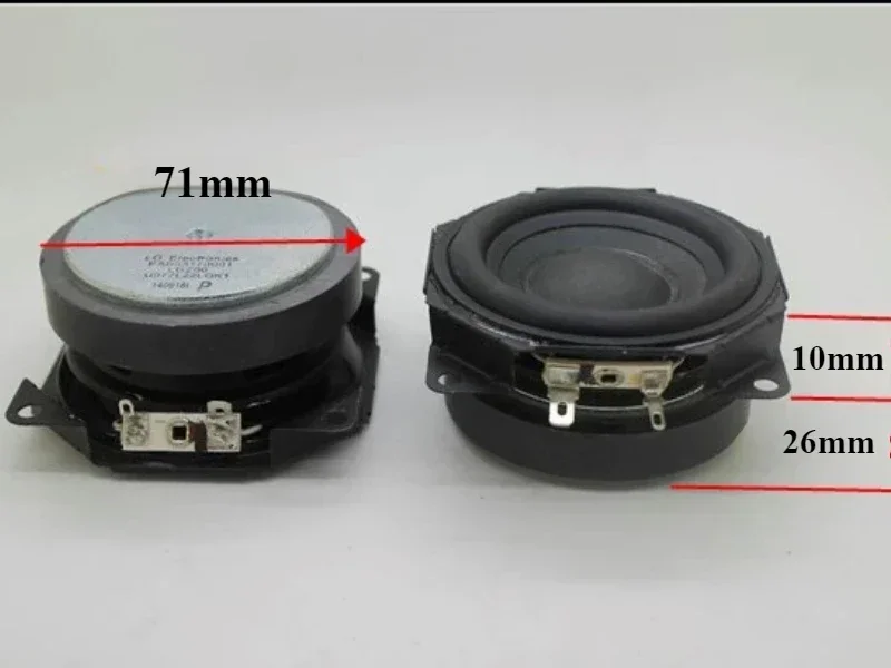 SOTAMIA 1Pcs 3 Inch Mid-subwoofer Speaker 78mm 8 Ohm 20W Midrange Bass Home Sound Music Loudspeaker Audio Speaker for LG