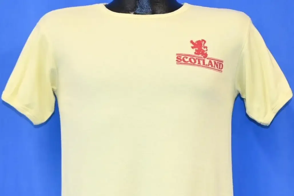 70s Scotland Tourist United Kingdom Royal Coat T Shirt Small