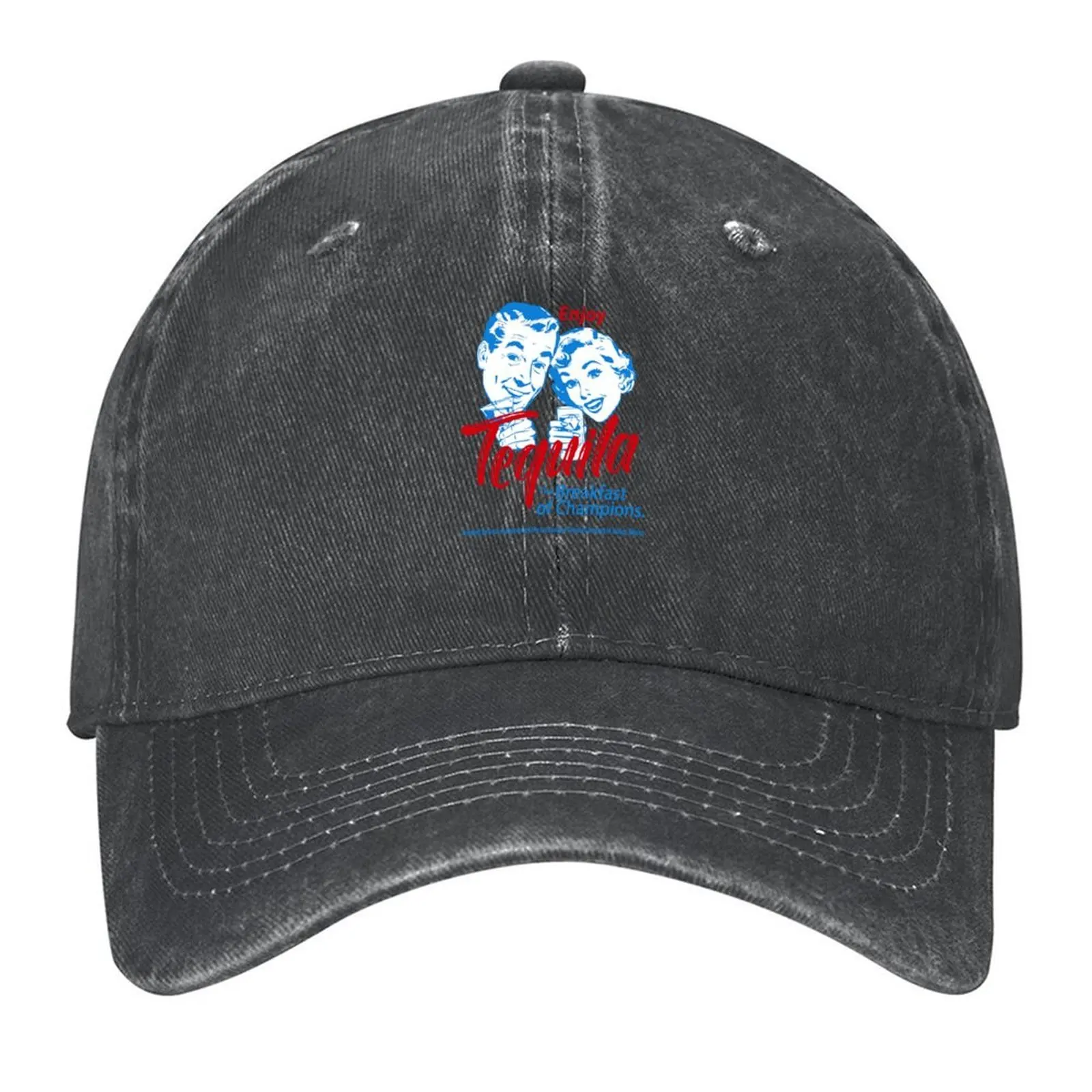 

Enjoy Tequila The Breakfast Of Champions Baseball Cap funny hat Hip Hop Winter hat Luxury man cap Female Men's