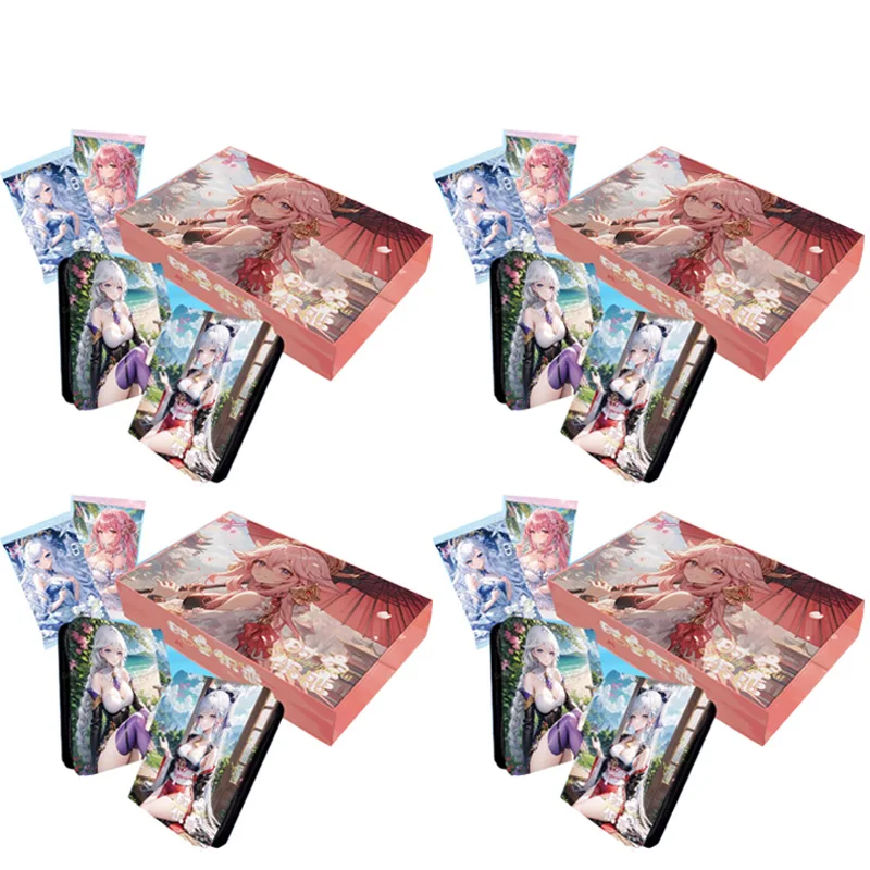 

Wholesale 4boxes Goddess Story Lika "Time and Space Weaving Love" Booster Box Tcg Bikini Feast TCG Booster Box