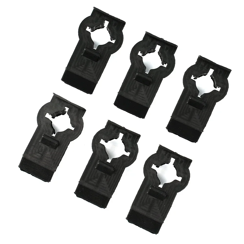 6 PCS Samochodowe klipsy regulatora Windo do przednich lewych lub prawych plastikowych czarnych klipsów Akcesoria do wnętrz samochodowych do BMW E53 51338254781