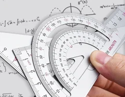 4 pz/set Quadrato Triangolo Righello Set Scuola di Disegno In Lega di Alluminio Goniometro Forniture 2 Colori Disponibili