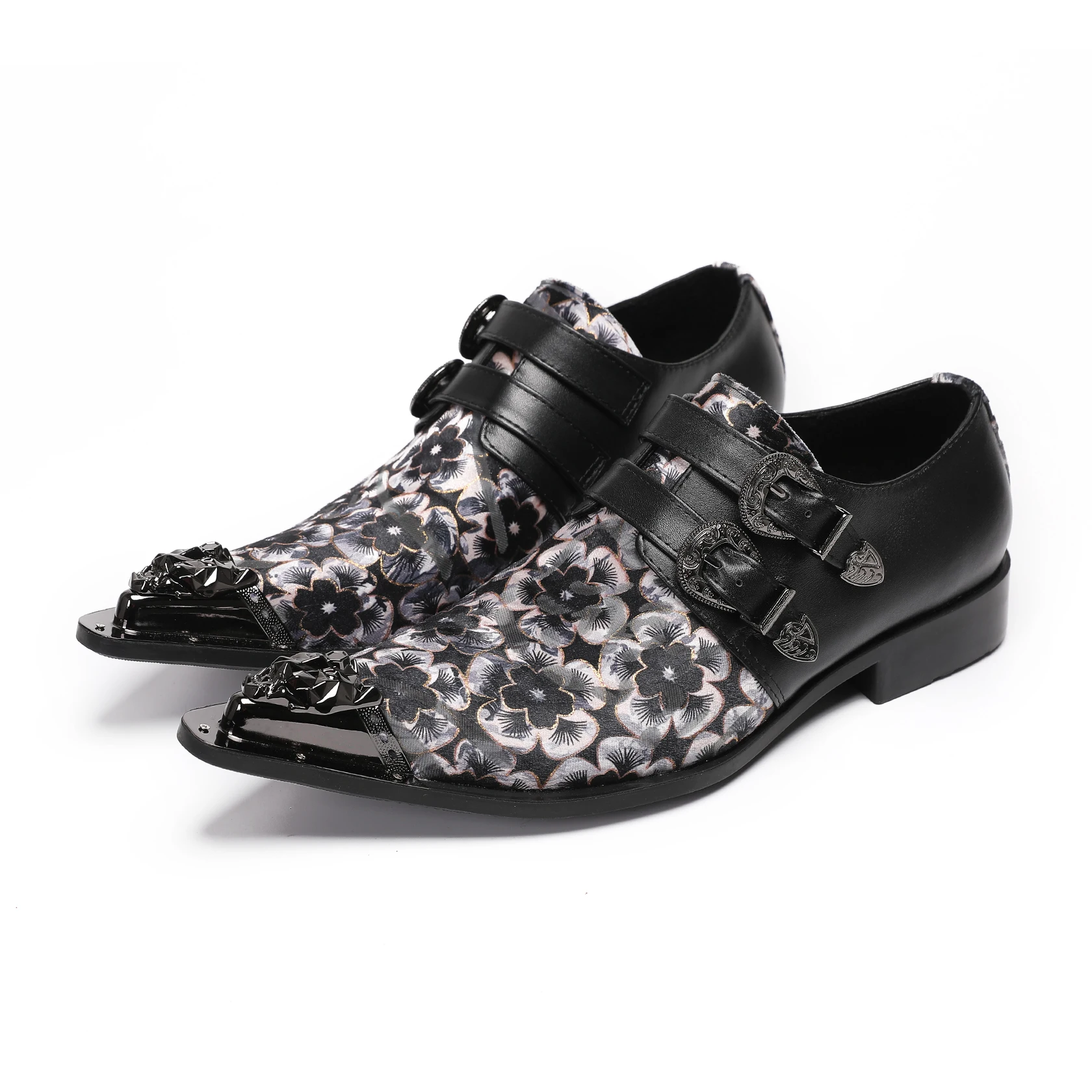 

Handmade Floral Genuine Leather Shoes for mens Derby Shoe Luxury Designer Loafers casual Oxfords Dress shoes man Plus size 48