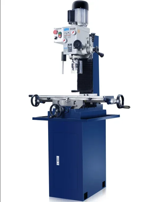 Fresadora manual de alta precisão para processamento de metal de mesa