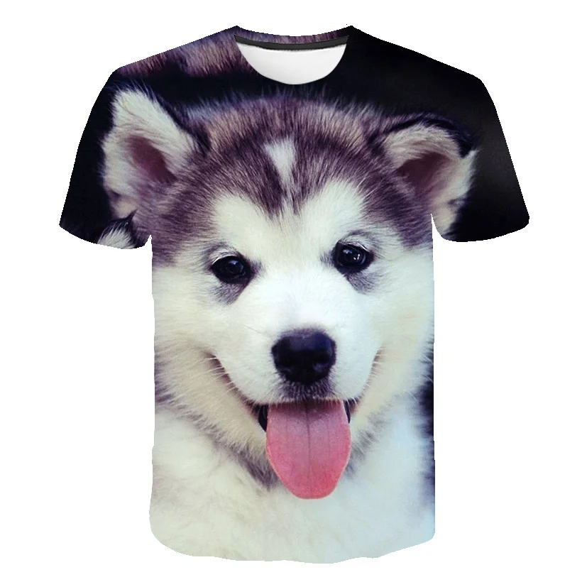 

Boys Girls Dogs T-shirts Clothing Kids Cartoon 3D Printed Tees Tops Children Short-sleeve Clothes Summer Fashion Casual Costumes