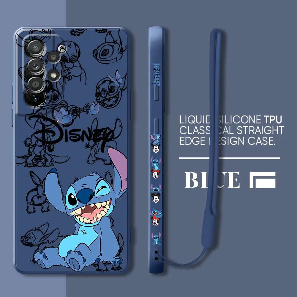 Silicone Cover Case for Samsung Galaxy A05s A02 A04e A02s A31 A01 Core A20s A10 A03 A30 A70 A51 A50 A71 Stitch The Baby Disney