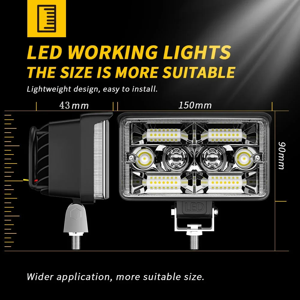 Car led work light 4 