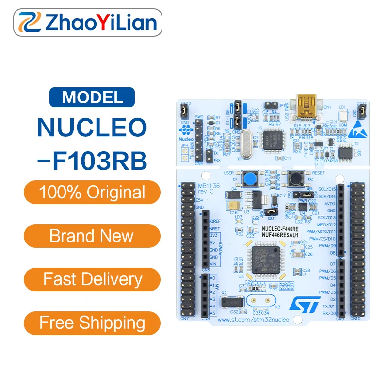 For NUCLEO-F103RB STM32F103RB Development Board STM32 Nucleo Evaluation Kit Cortex M3