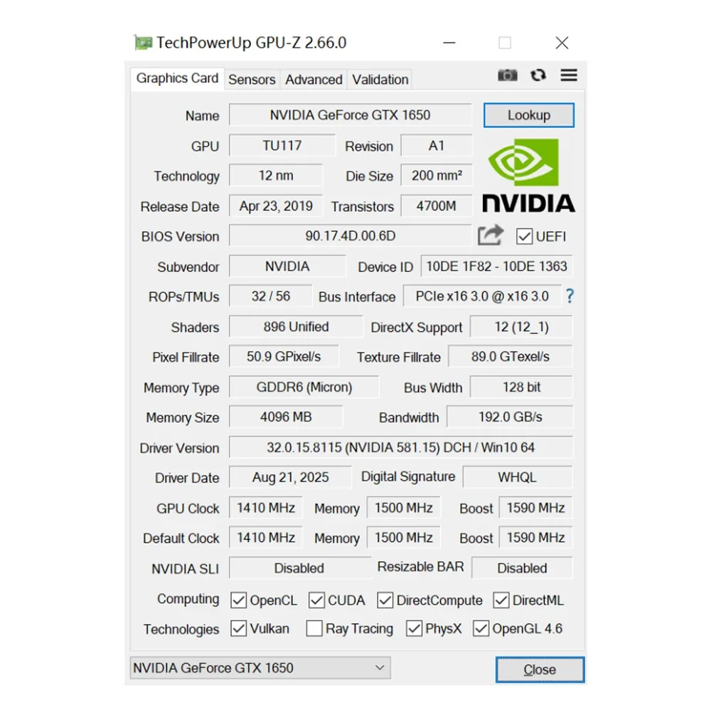 بطاقات رسومات الألعاب الجديدة من SOYO NVIDIA GeForce GTX 1650 4GB GDDR6 128 بت بطاقة فيديو GPU لسطح المكتب لمكونات الكمبيوتر الشخصي