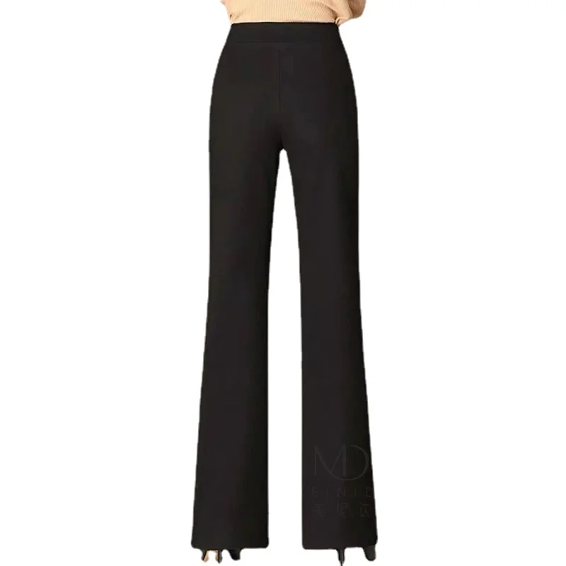 

High Waisted Suit Pants Women 2024 New Fashion Vintage Loose Women Pants Chic Casual Straight Pants Women Full Length T154
