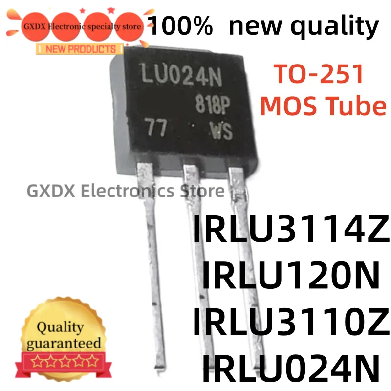 10-20Uds 100% new IRLU024N IRLU120N IRLU3110Z TO251 IRLU3114Z LU024N LU120N LU3110Z LU3114Z TO-251 MOS Tube In Stock
