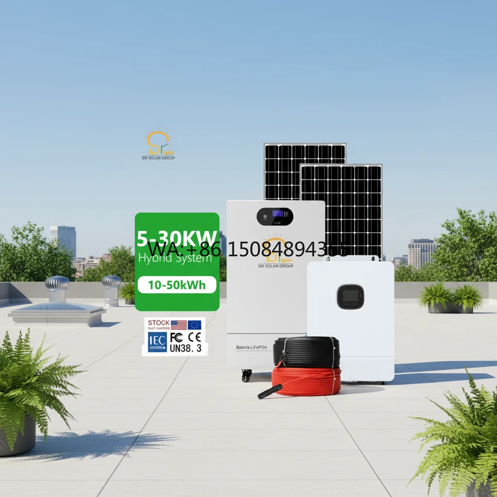 SOLAR High Efficiency 5kWh LFP Battery Energy Storage 48V Pure Sine Wave 5kw Hybrid Solar System for Home Backup Power