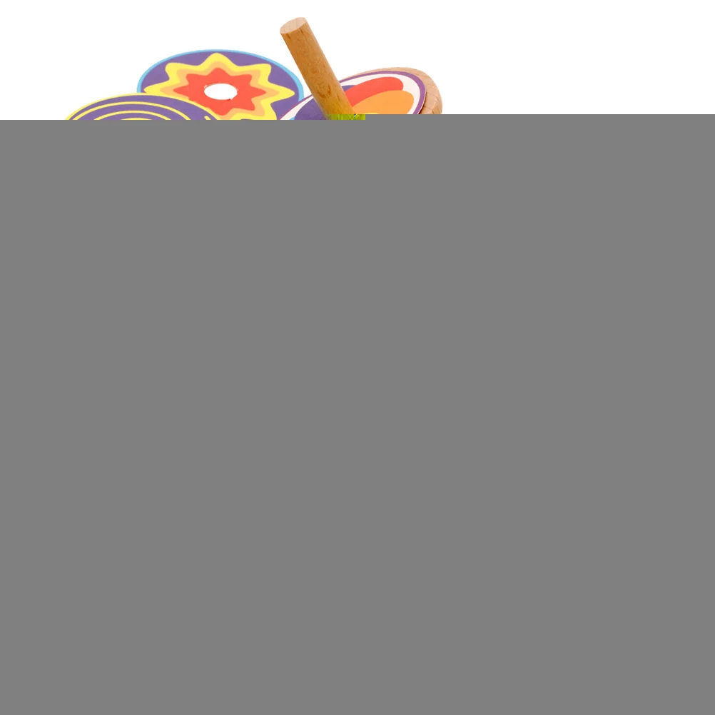 

2 set Wooden Spinning Gyroscope Toys Fun Child Tops For Kids Kids Tops Wooden Gyroscope Long Term Use Competitive