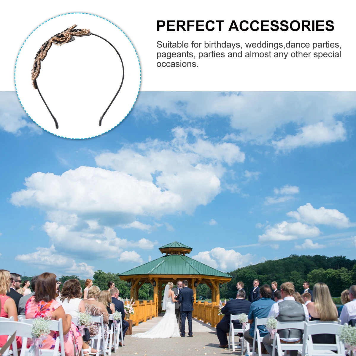 

Retro Rhinestone Crystal Headband Bridal Wedding Hair Hoop Shiny Elegant Women Headdress Party Prom Accessories