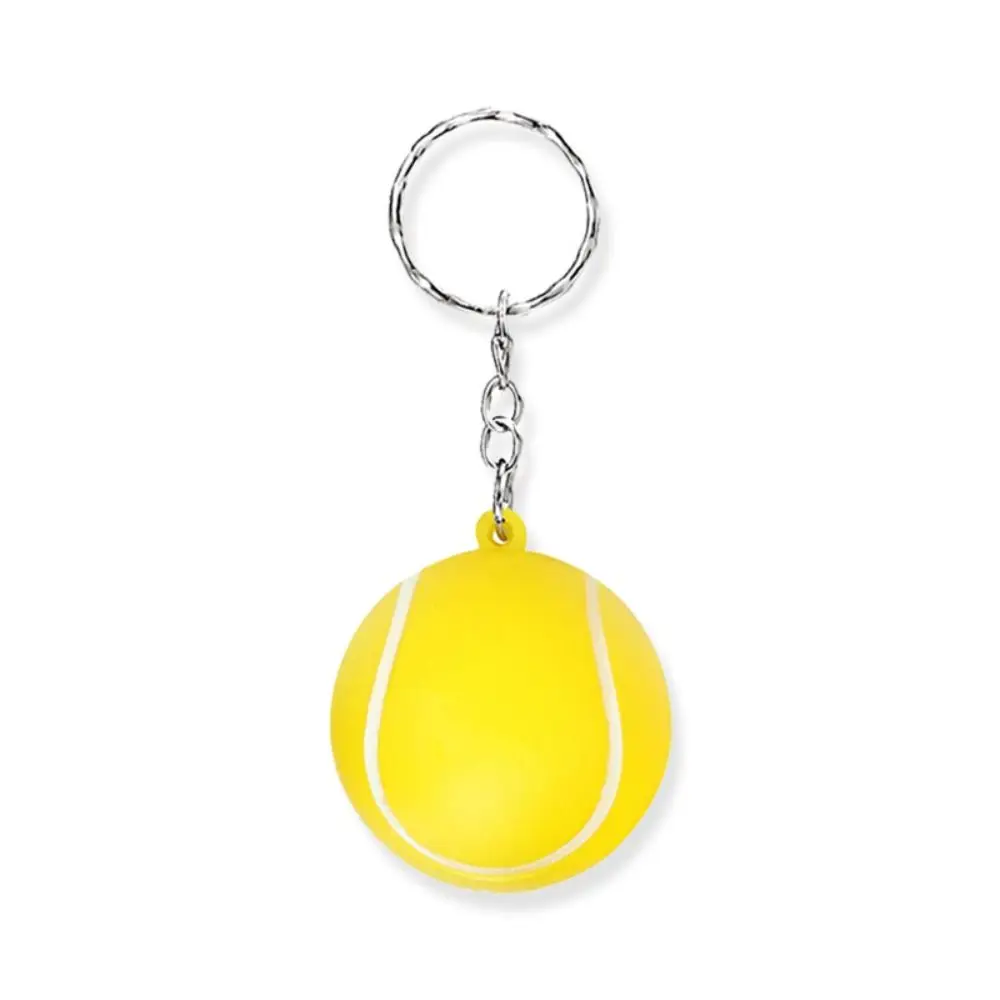 PU Leather Basketball Ball Keychains Baseball Football Simulation Soccer Keychain Creative Volleyball Football Pendant Backpack