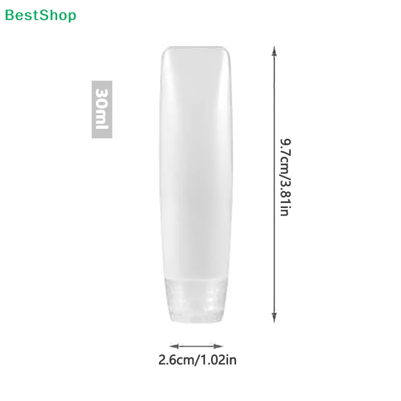 ♥ Botella de clasificación de manguera de PE: botella exprimible recargable portátil, contenedor de viaje a prueba de fugas para líquidos