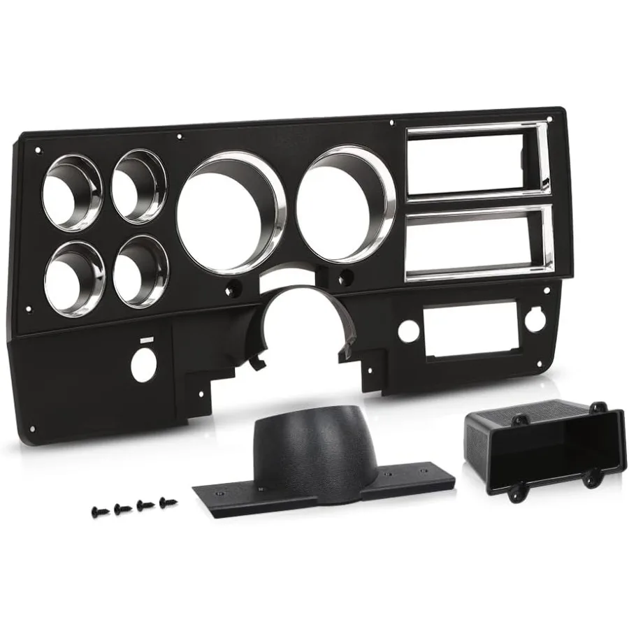 لوحة إطار أداة داش مع صندوق تخزين لشاحنة تشيفي جي إم سي بليزر سوبربان 19841987 نموذج سنة لمسة نهائية سوداء مصممة لـ