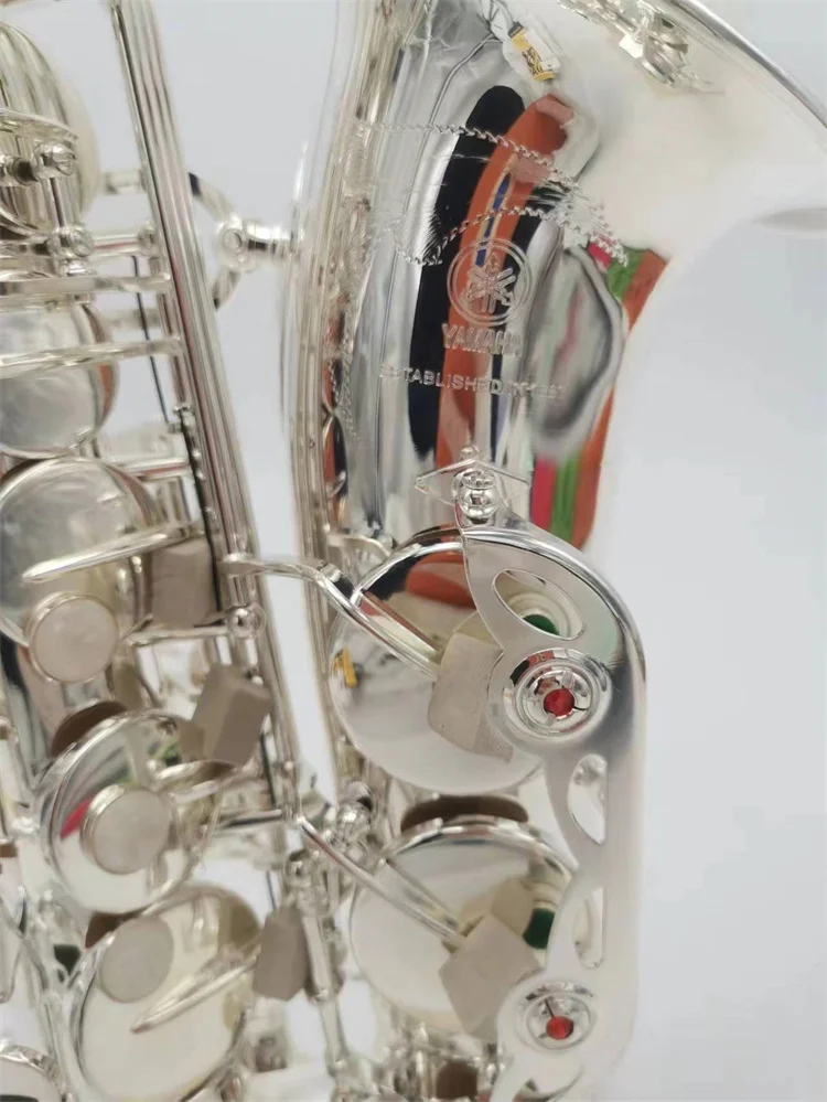 Saxofón Alto Eb plateado, instrumento Musical de calidad de YAS-62SHigh, con estuche, accesorios, novedad