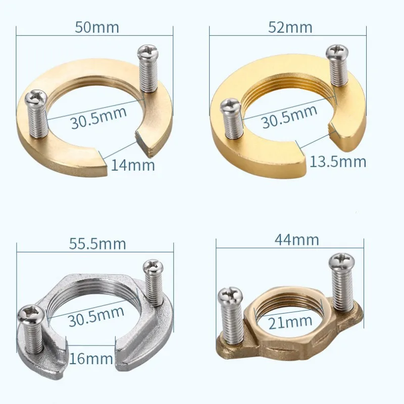 C Type Tap Faucet Anti-loosing Nut Cap Kitchen Fixing Fitting Kit Home Wash Basin Tool Fastening Circlip Washer Fixture Parts