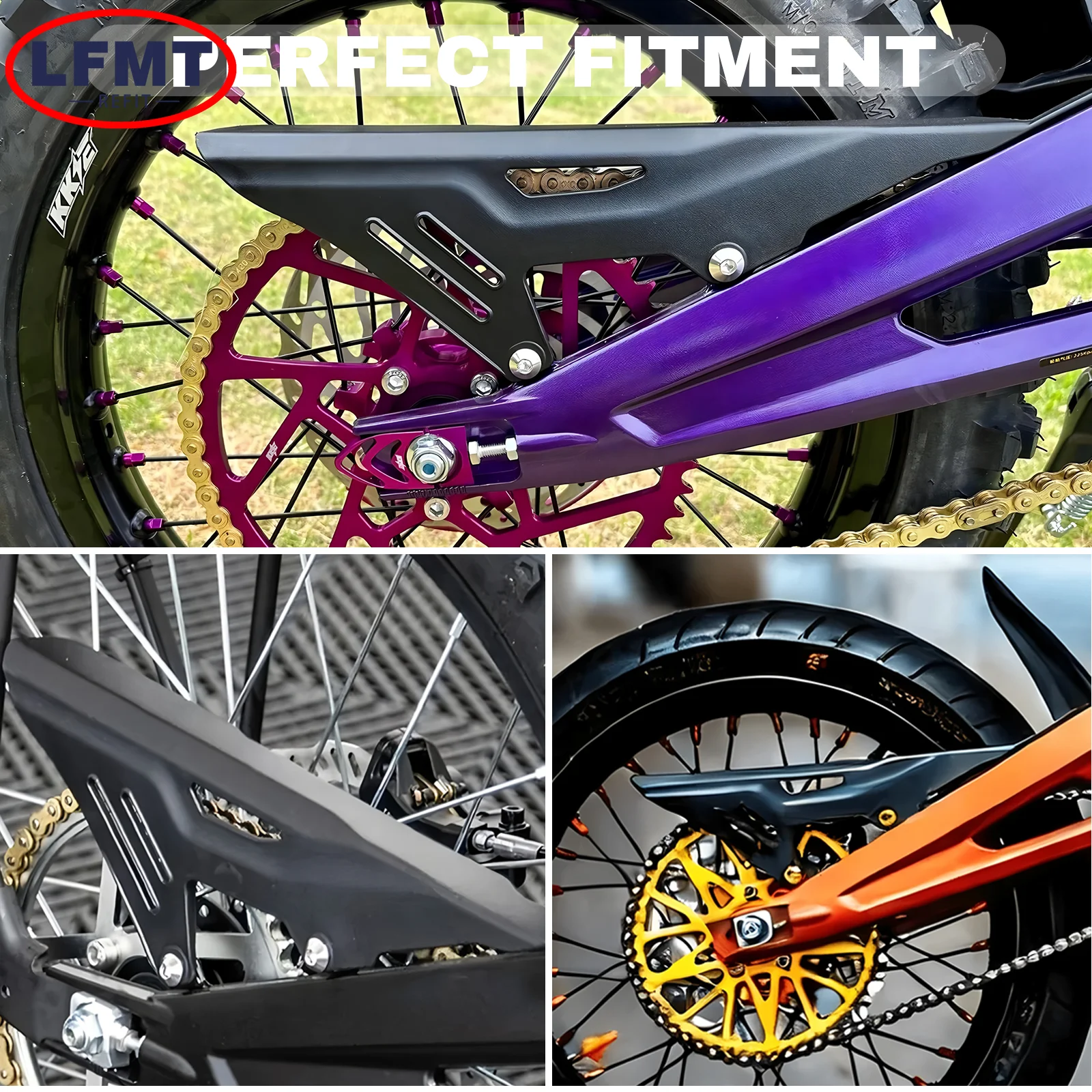 Motorcycle Chain Guard Cover Protector Sprocket Cover Case Saver For Sur-Ron Sur Ron Light Bee X & S Electric Cross Country Bike