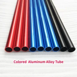 Length 500mm 6063 Aluminium Pipe Anodized Aluminum Tube OD 5-20mm Colored Aluminum Alloy Tube Wine Red/Treasure Blue/Matte Black