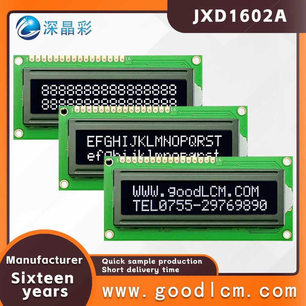 1602a 2X16 Lcd Display 16X02 I2c Lcd Module Hd44780 Drive Meerdere Modus Kleuren Zijn Beschikbaar 5.0V Of 3.3V Voeding Va Wit