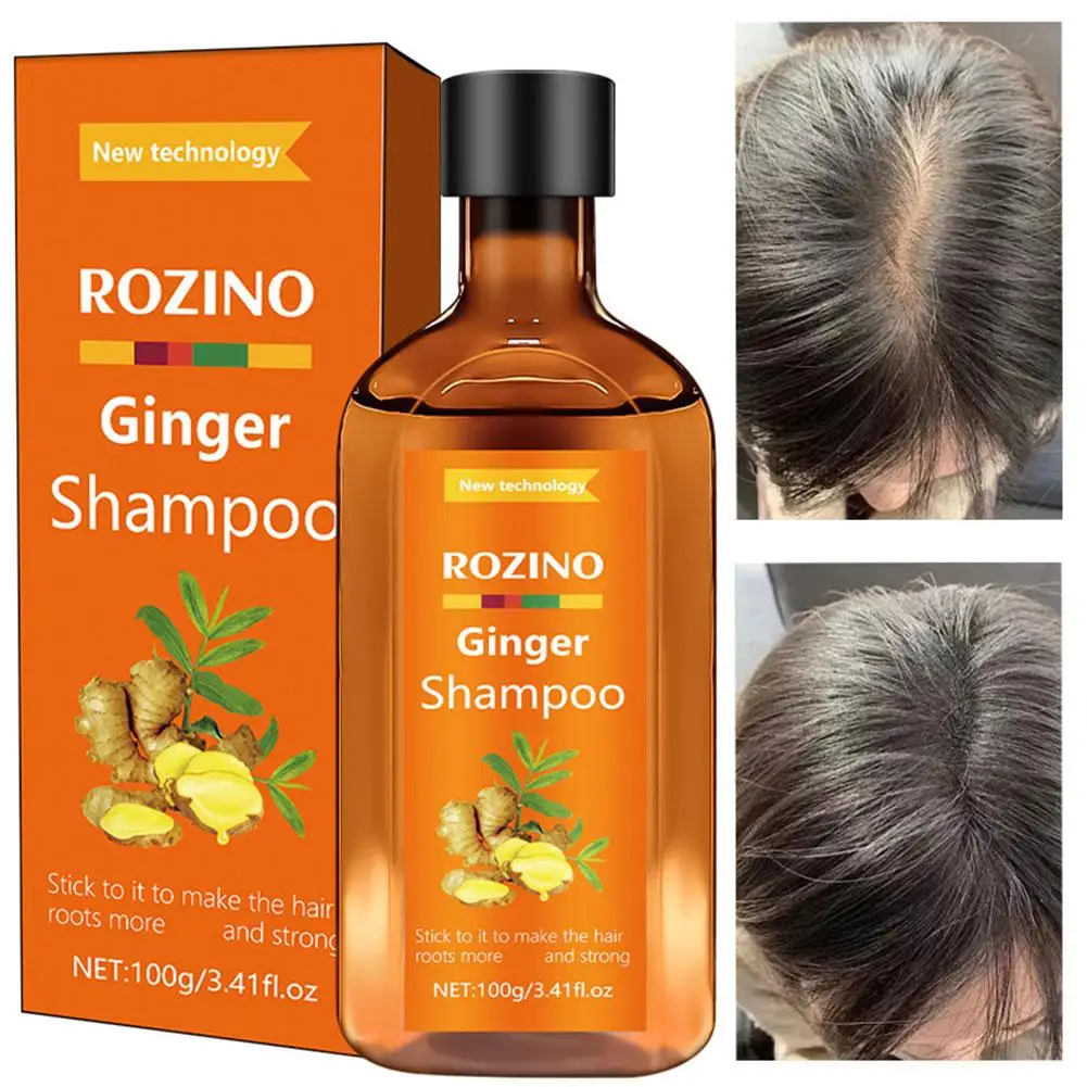 

Шампунь с эфирным маслом имбиря, многофункциональный, питательный, успокаивающий, очищающий кожу головы, восстанавливающий, предотвращает поврежденные волосы