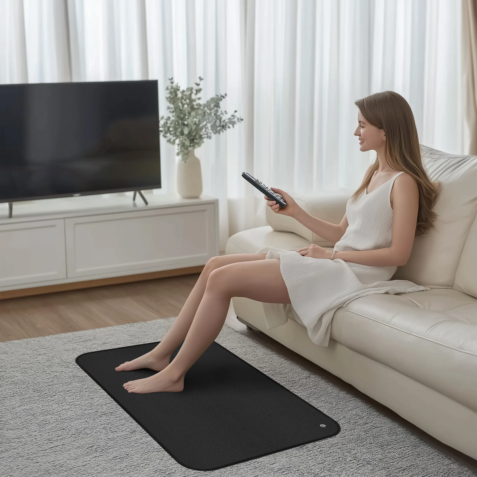 حصيرة التأريض لتحسين النوم، حصائر التأريض الناعمة، توازن صحي لتخفيف آلام القلق، وسادة علاج العافية المتصلة على الأرض #2