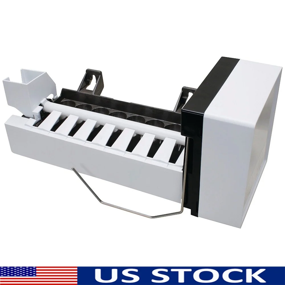 

Ice Maker Assembly 241798224 Compatible with Electrolux Frigidaire Kenmore Automatic Shut Off 8 Cubes per Cycle Model 241642511