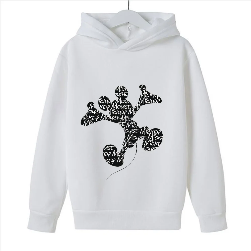 New Funny Y2K 90s Cartoon Manga Anime Disney Mickey Minnie Mouse Hoodie Children Clothes Kid Girl Boy Sweatshirt Hoody Baby Top