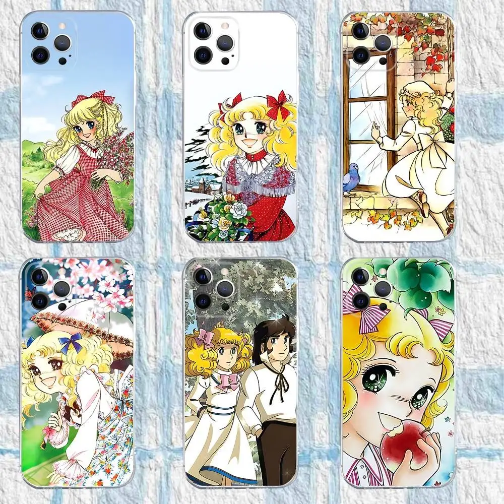 

C-Candy candy anime Phone Case For iPhone 17,16,15,14,13,12,11 Pro,Max,Plus,X,XS,XR,SE4,E Mini Transparent Soft Cover