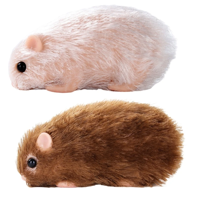 Realistic Hamster for Child Silicone Hamster Model Toy Reborns Pet Animal Figure Toy for Kids Collectable Gift Toy