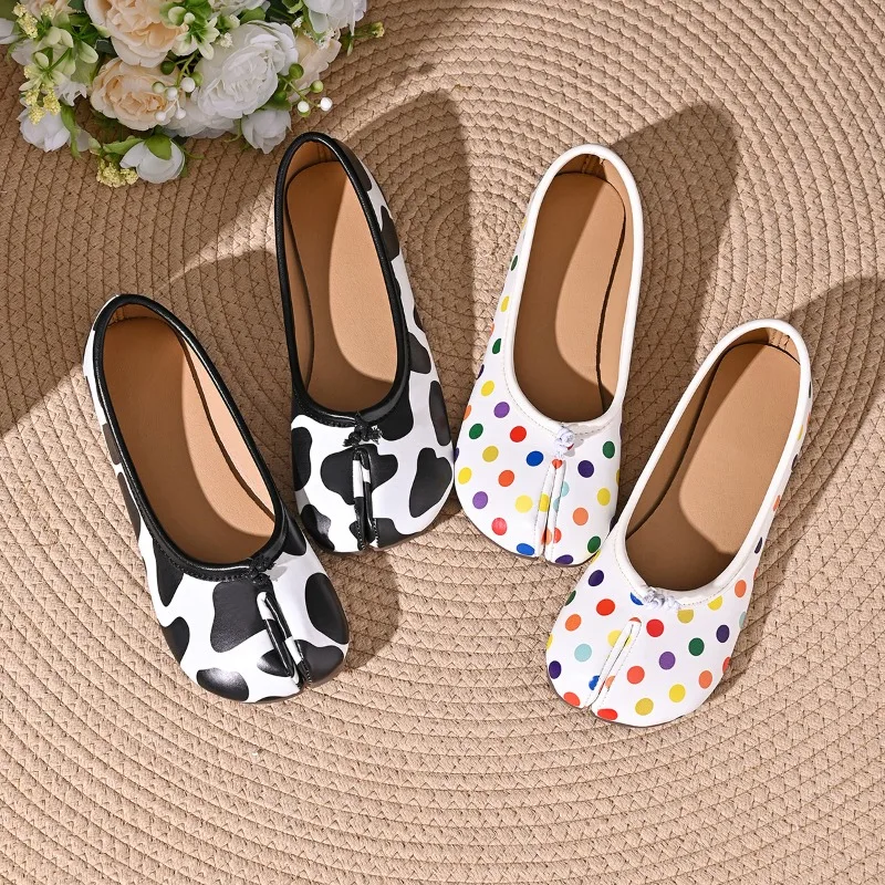 Zapatillas de mujer con dedos separados, estilo Tabi, tipo ninja, con punta redonda, para mujer, de caña baja, fáciles de poner, tipo náuticas, con tira en la parte trasera, tipo mules, zapatos suaves tipo mocasín.